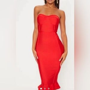 Strapless Bandage Dress